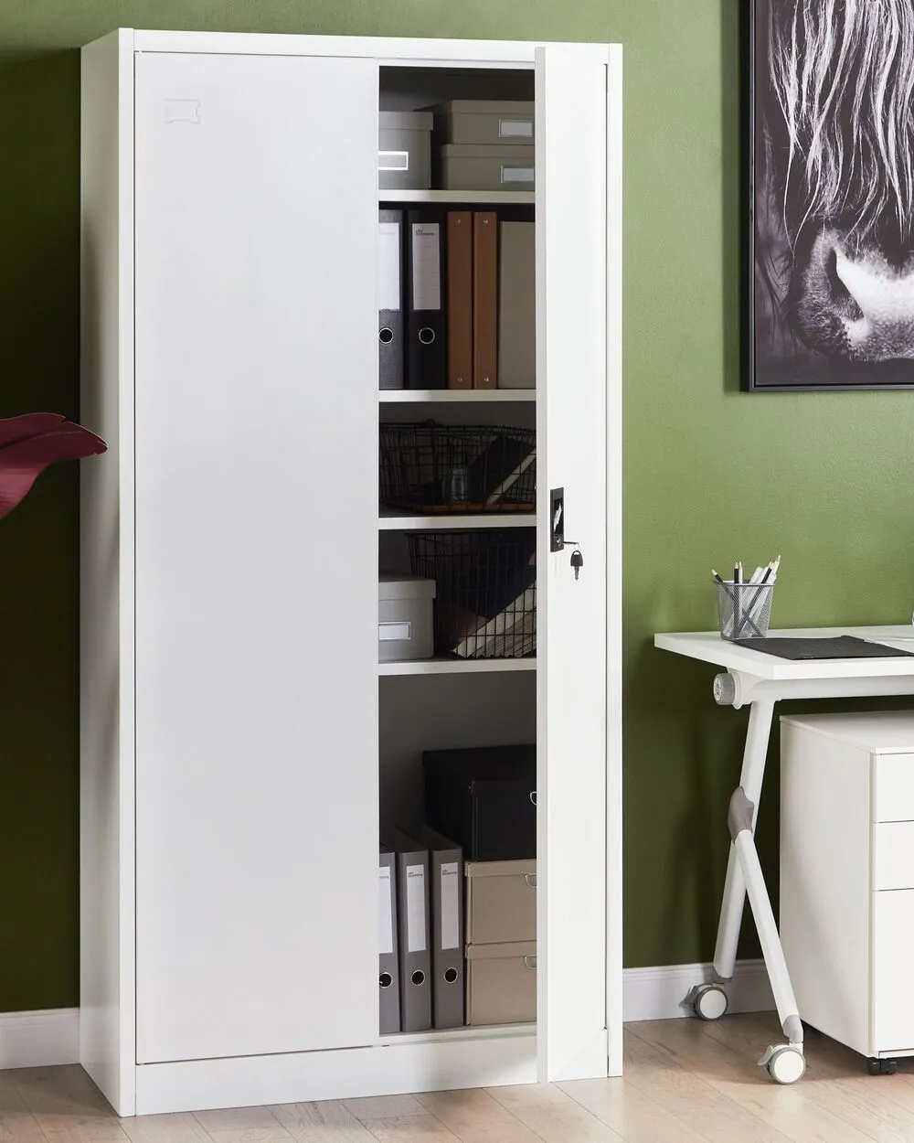 Storage Unit FELDSPAR Metal White