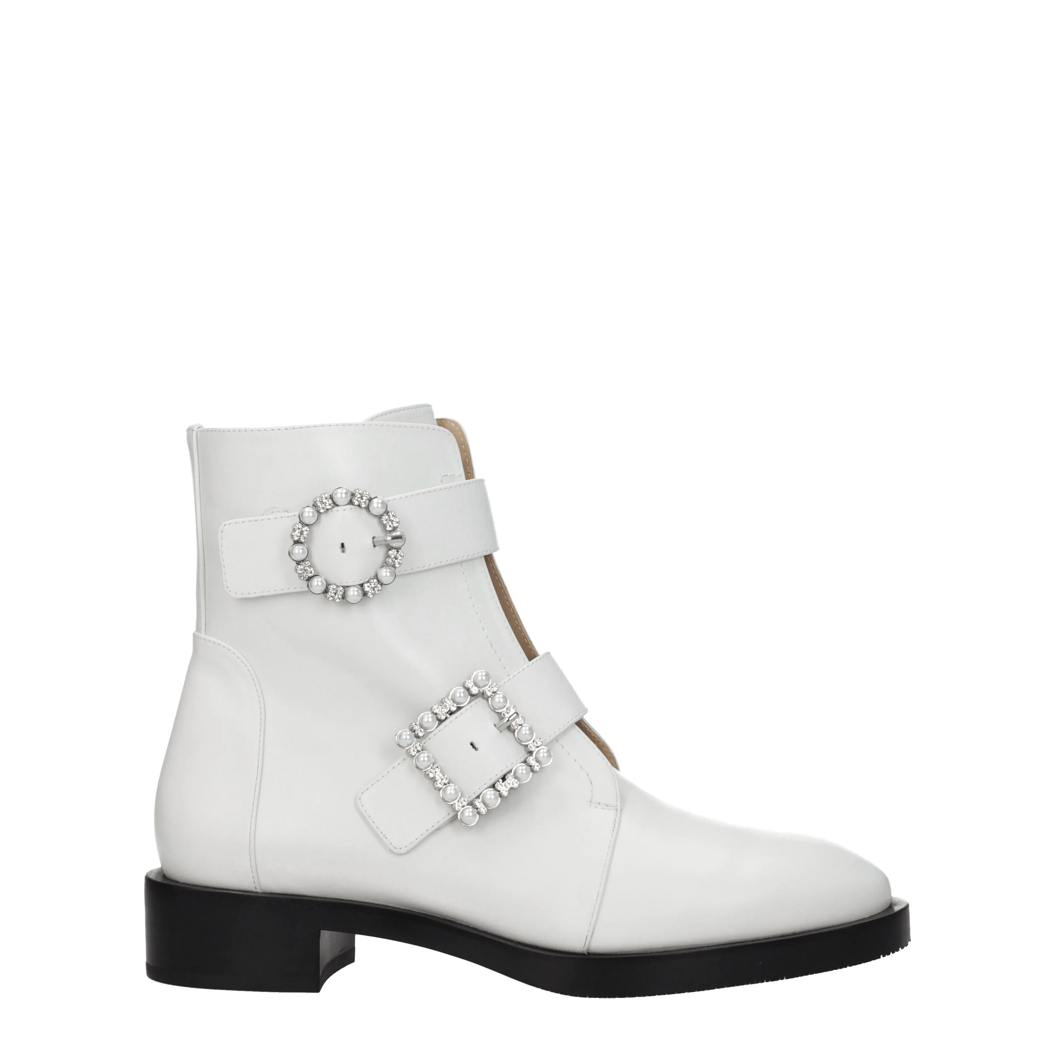 Stuart Weitzman Stivaletti Rydr Donna Pelle Bianco