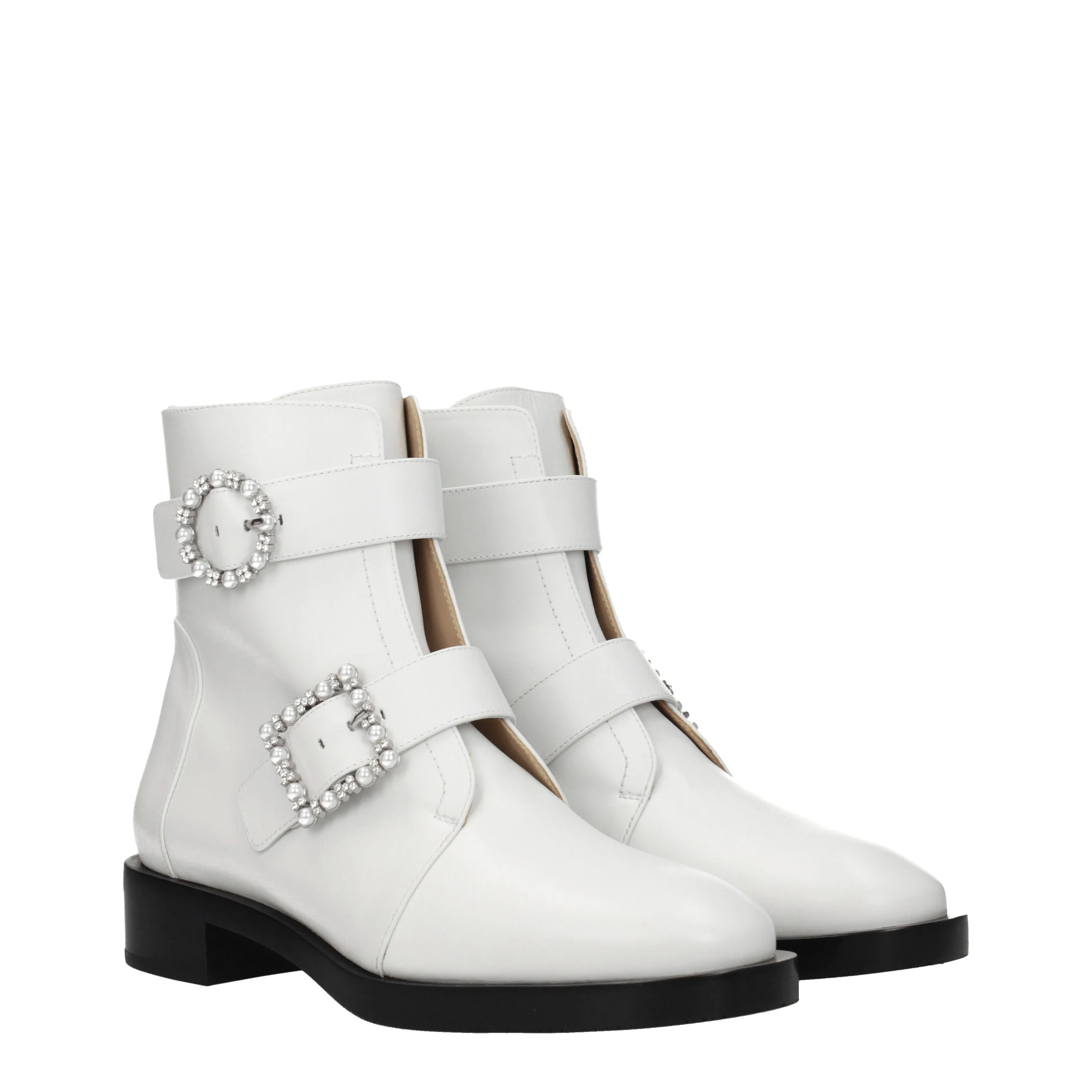 Stuart Weitzman Stivaletti Rydr Donna Pelle Bianco