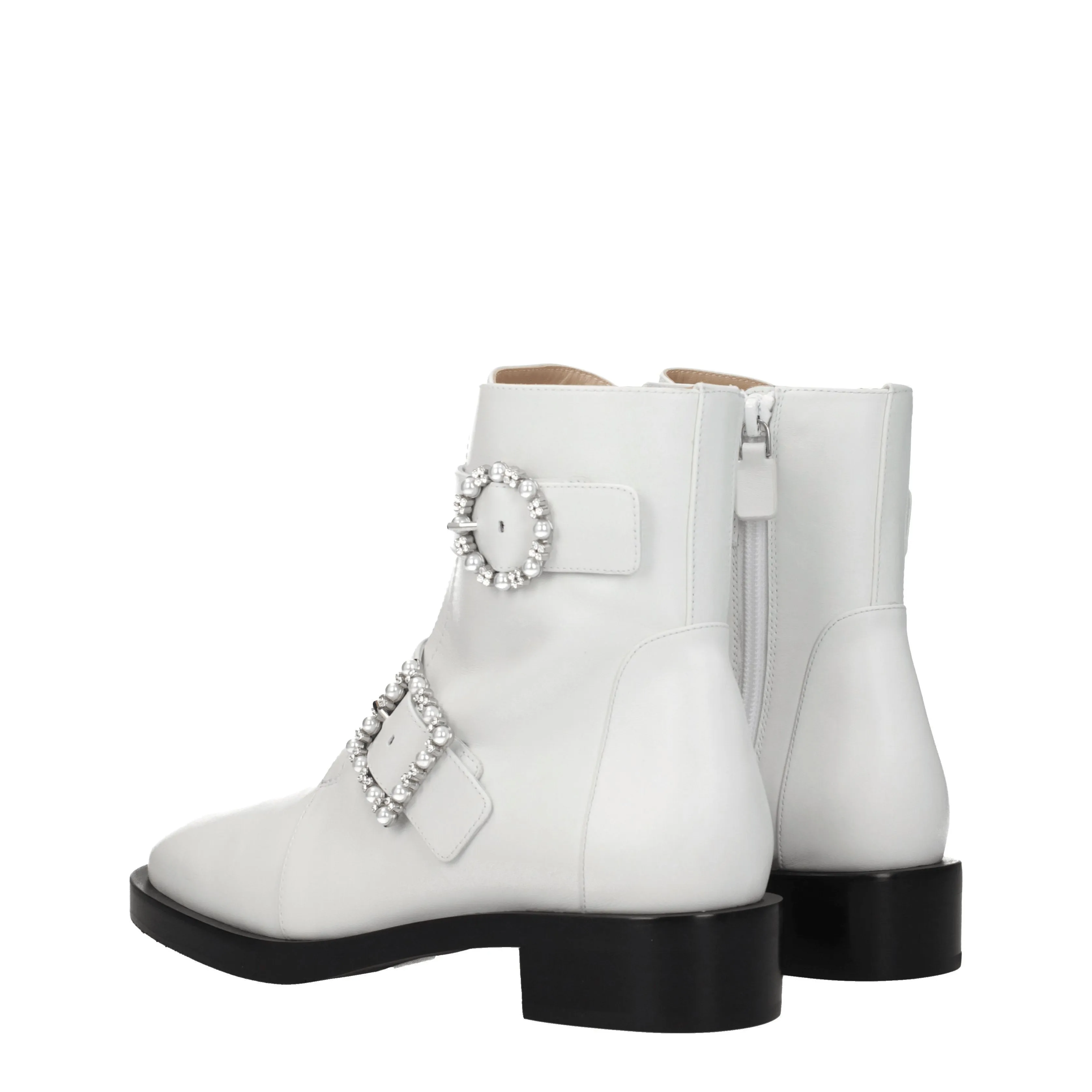 Stuart Weitzman Stivaletti Rydr Donna Pelle Bianco