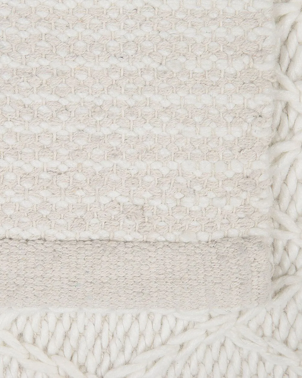 Tappeto decorativo bianco sporco 160 x 230 cm ERZIN