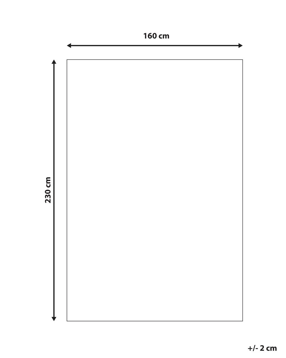 Tappeto decorativo bianco sporco 160 x 230 cm ERZIN