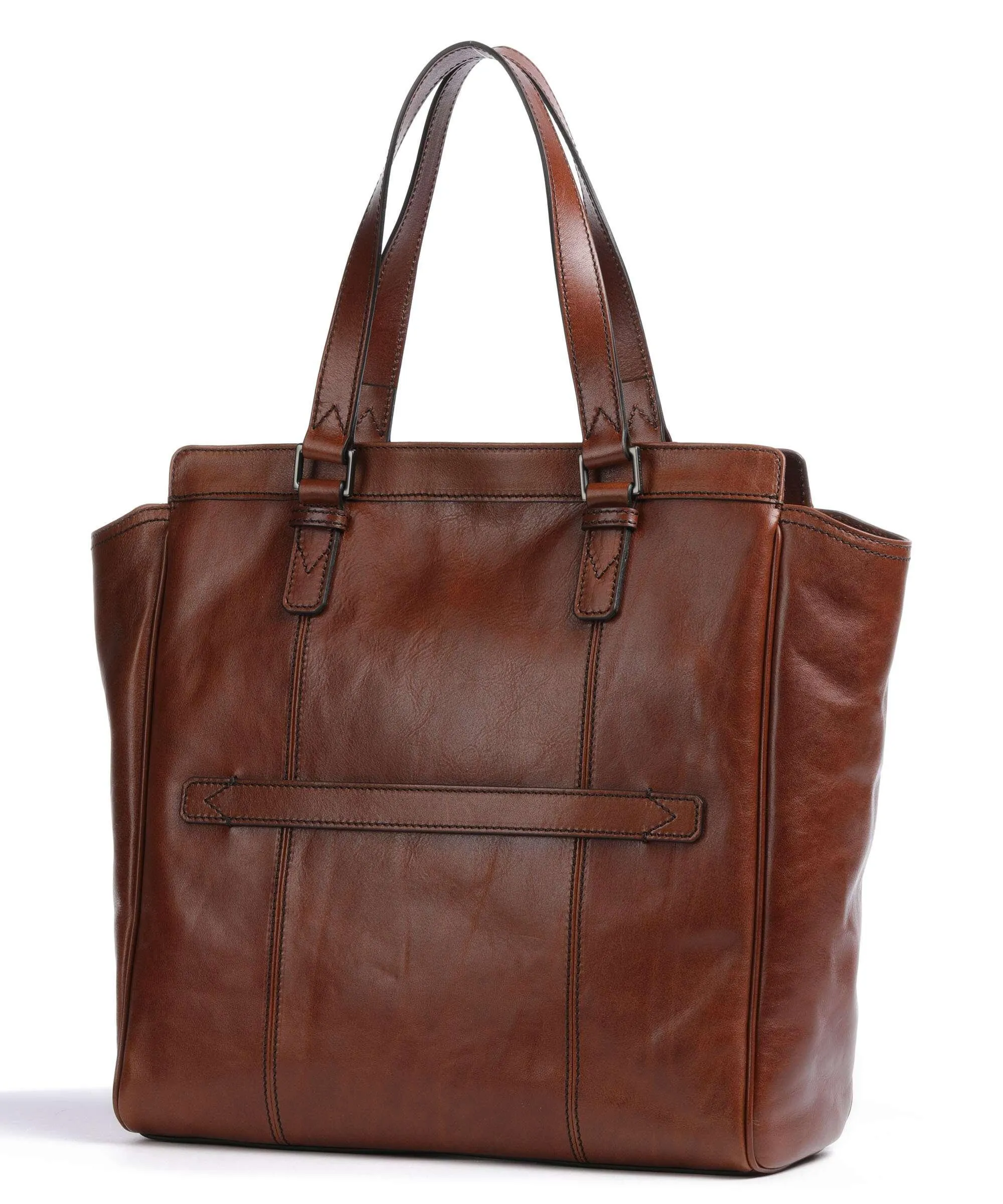  The Bridge Fabio Borsa shopper 14″ pelle di vacchetta finemente grana marrone  