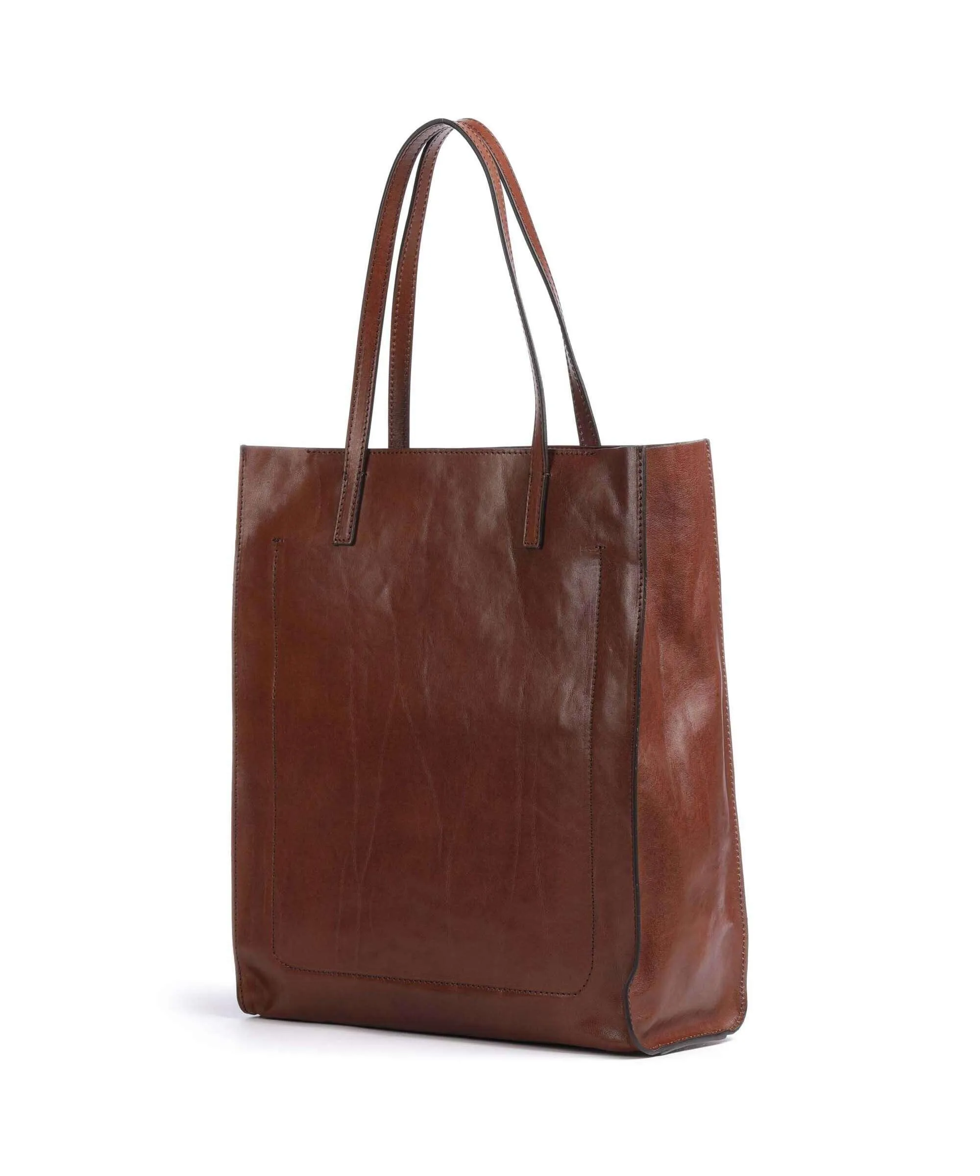  The Bridge Mirra Borsa shopper pelle di vacchetta finemente grana marrone  