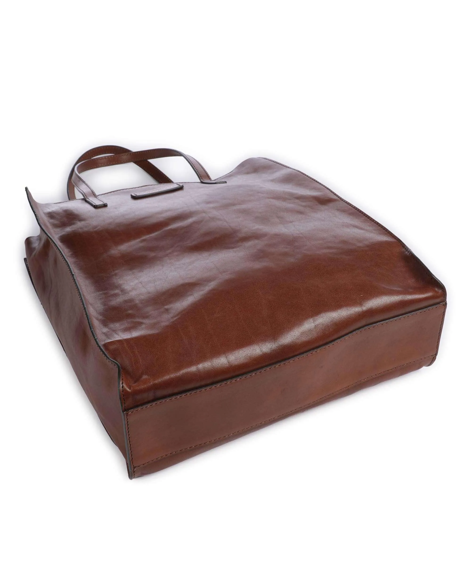  The Bridge Mirra Borsa shopper pelle di vacchetta finemente grana marrone  