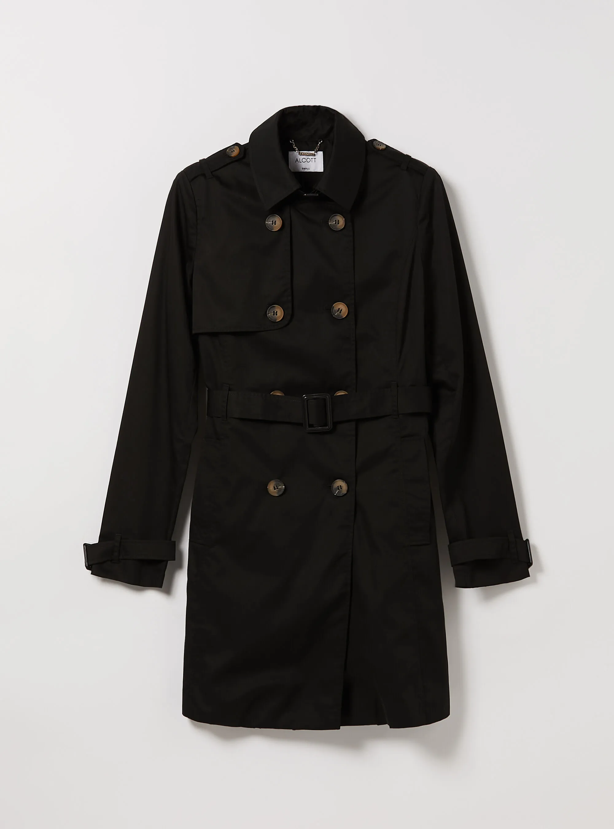 Trench morbido con cintura