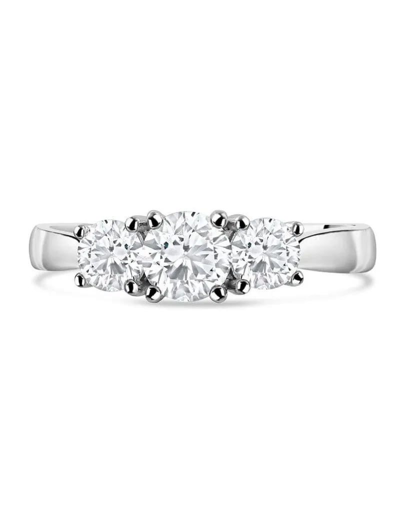 Trilogy stile Pandora in Oro Bianco 18k con Diamanti 1 carato