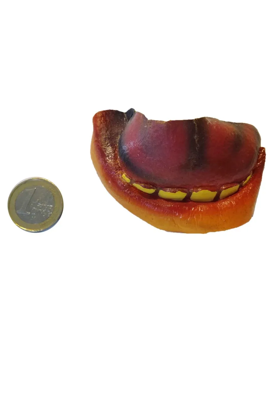 Trucco halloween bocca finta con lingua in lattice da applicare