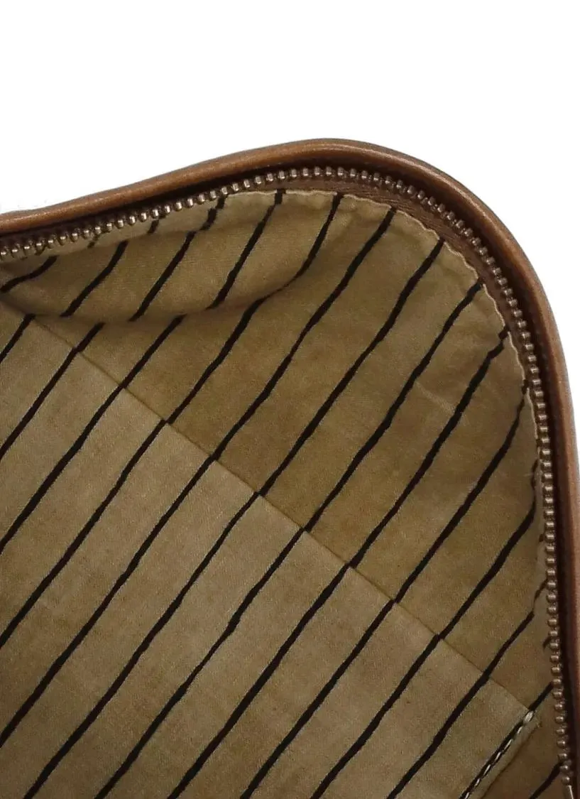 Uma Wang Leather Shoulder Bag Brown 