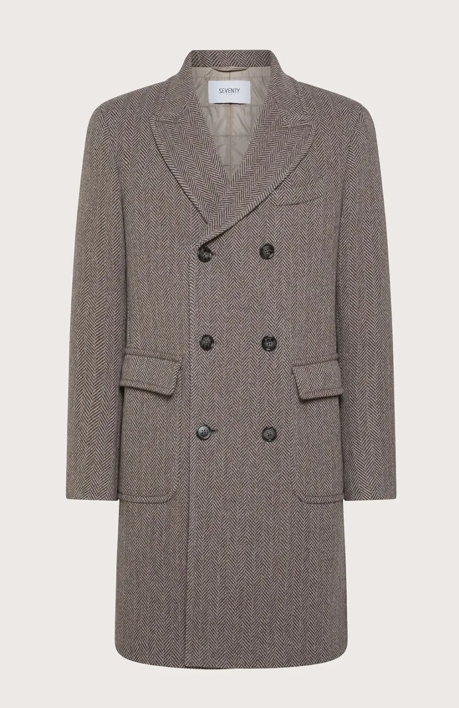 Uomo Seventy Venezia  | Cappotto Doppiopetto Con Resca