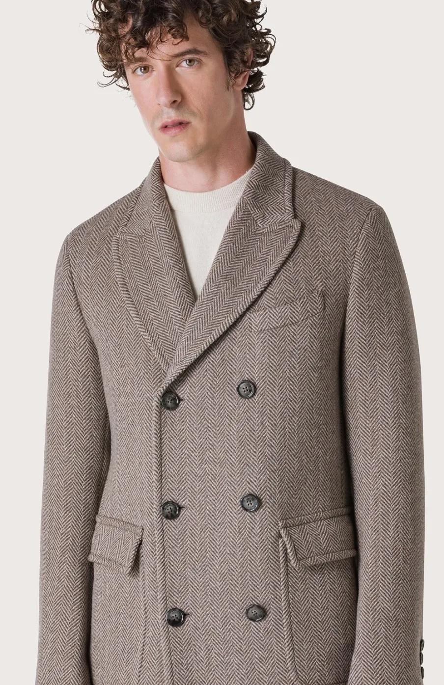 Uomo Seventy Venezia  | Cappotto Doppiopetto Con Resca