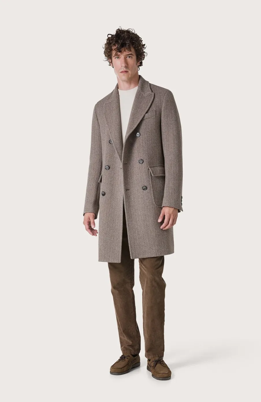 Uomo Seventy Venezia  | Cappotto Doppiopetto Con Resca