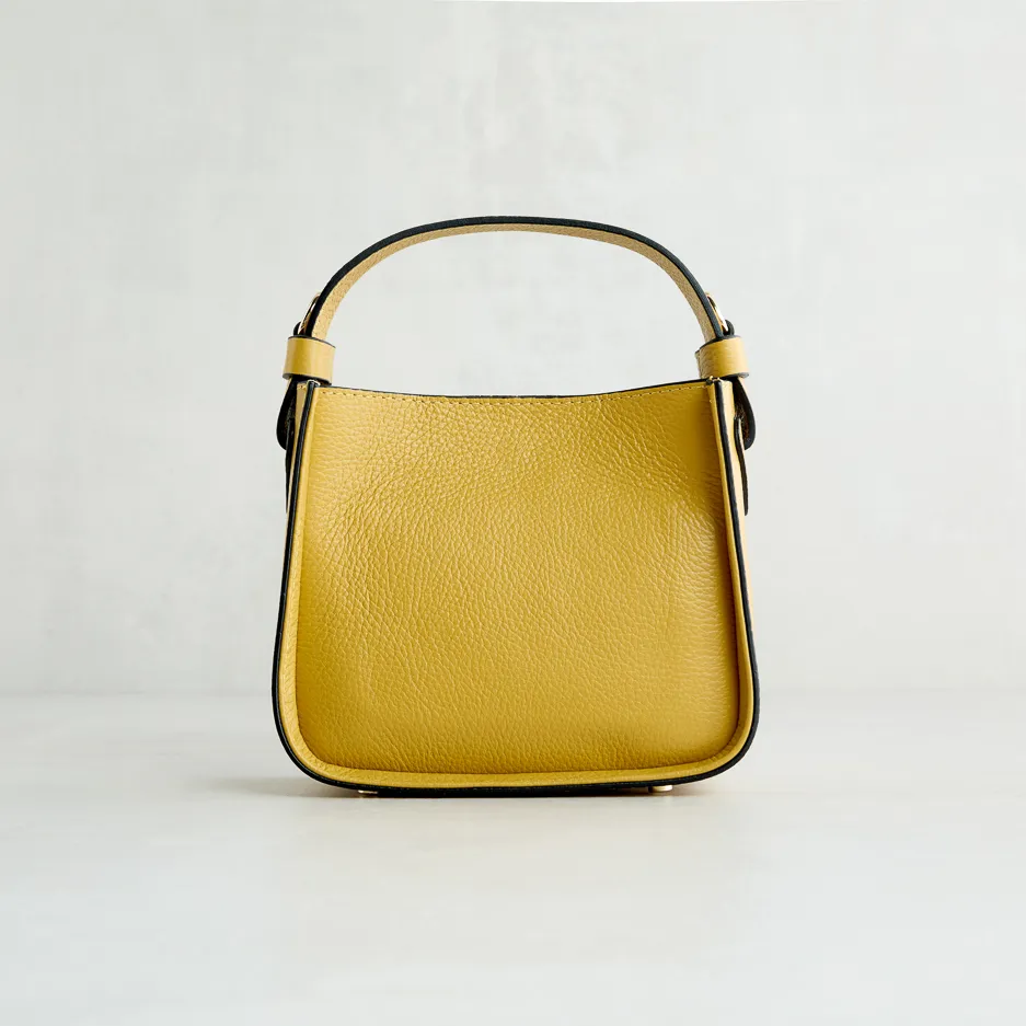 V-Bag in Pelle Senape