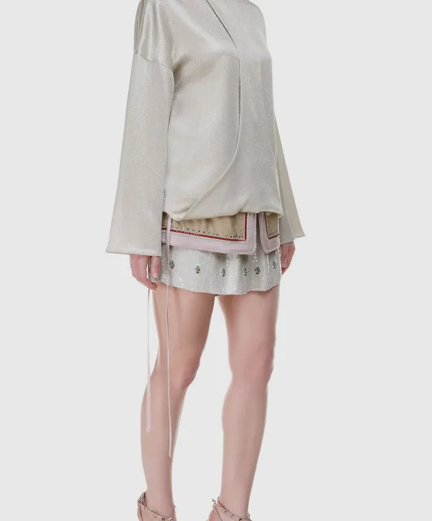 Valentino Camicetta argento PB0AE2R53VF