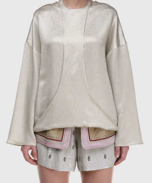 Valentino Camicetta argento PB0AE2R53VF