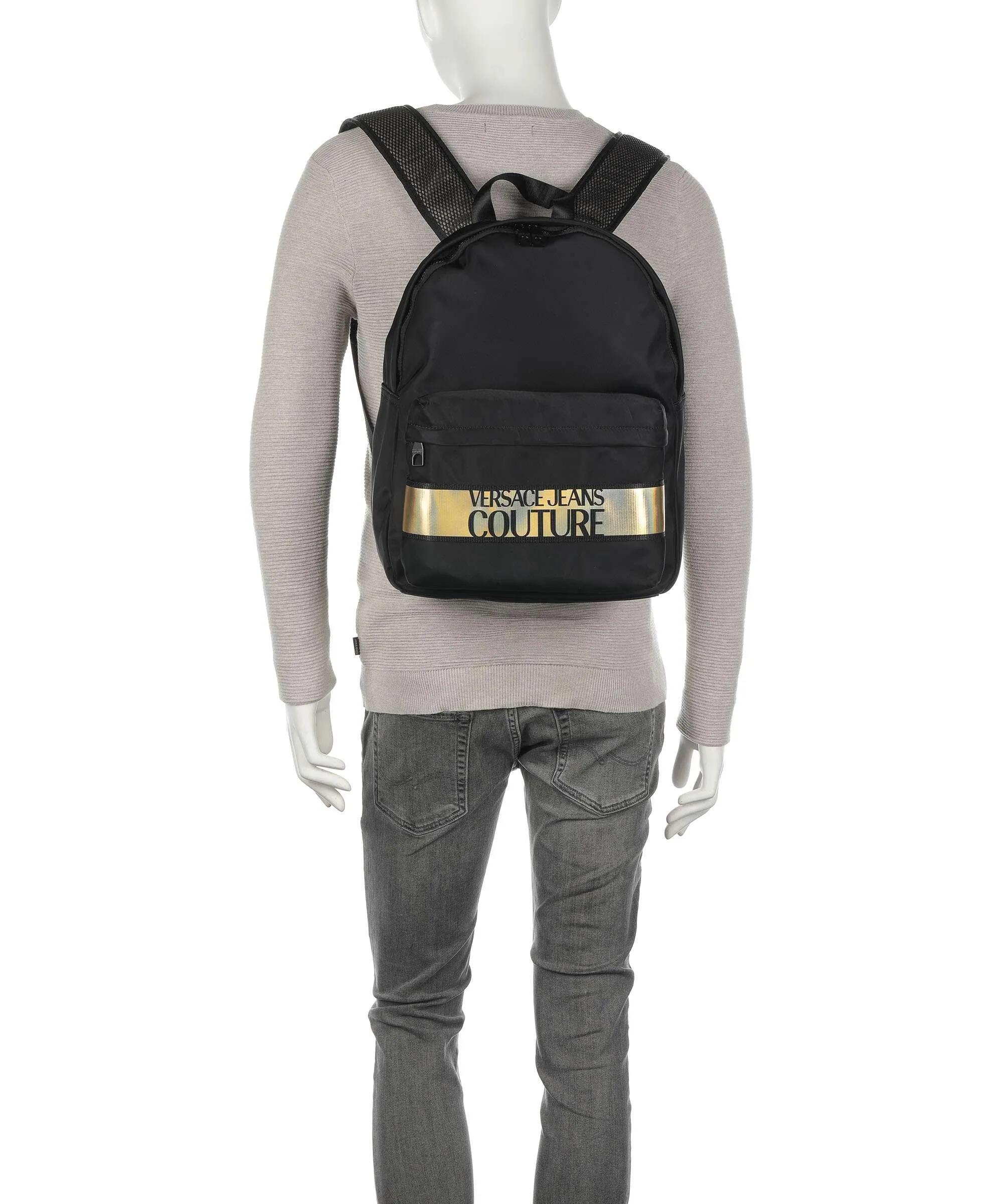  Versace Jeans Couture Iconic Logo Zaino 13″ poliestere nero  