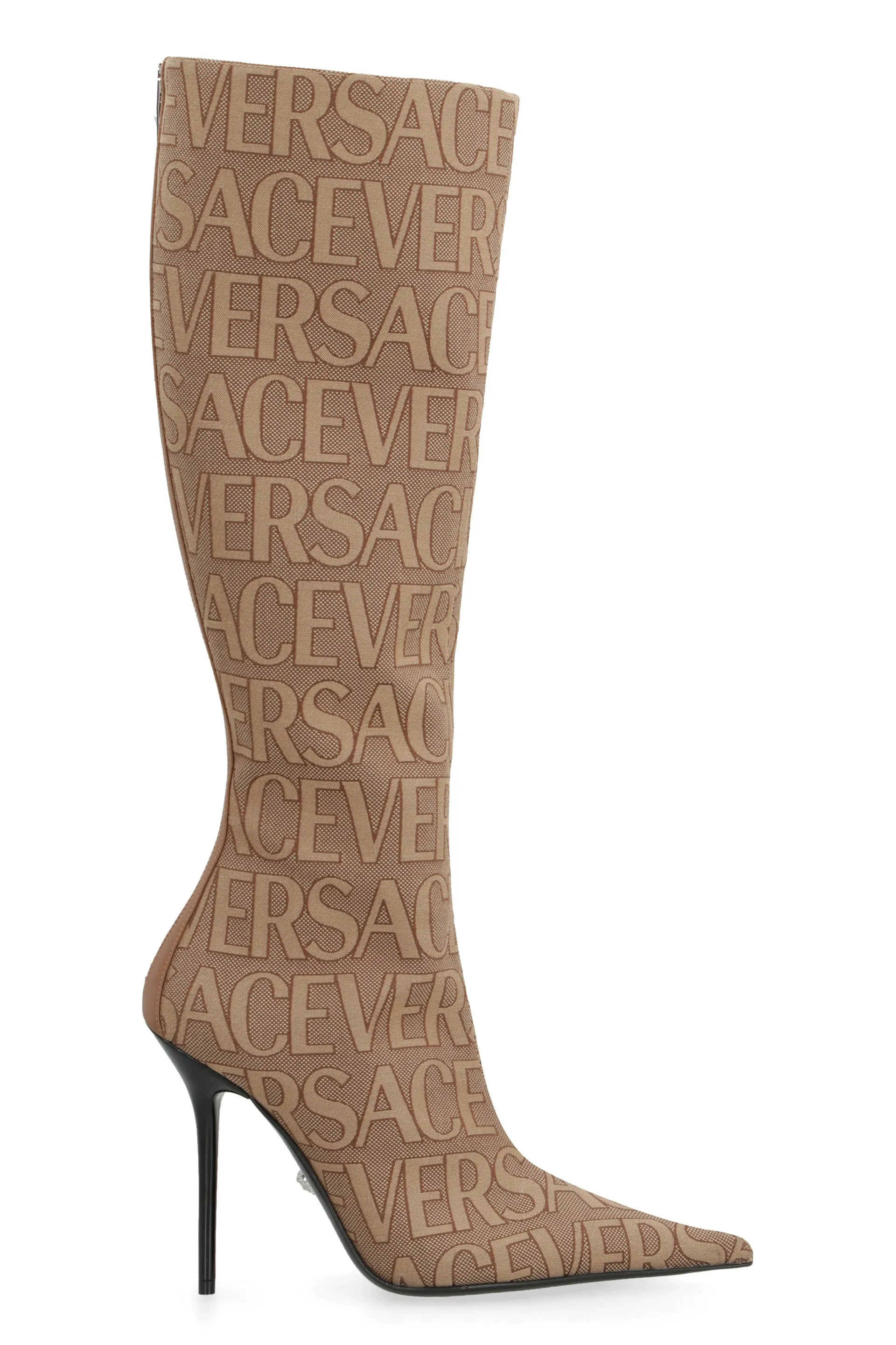Versace Stivali al ginocchio in tessuto