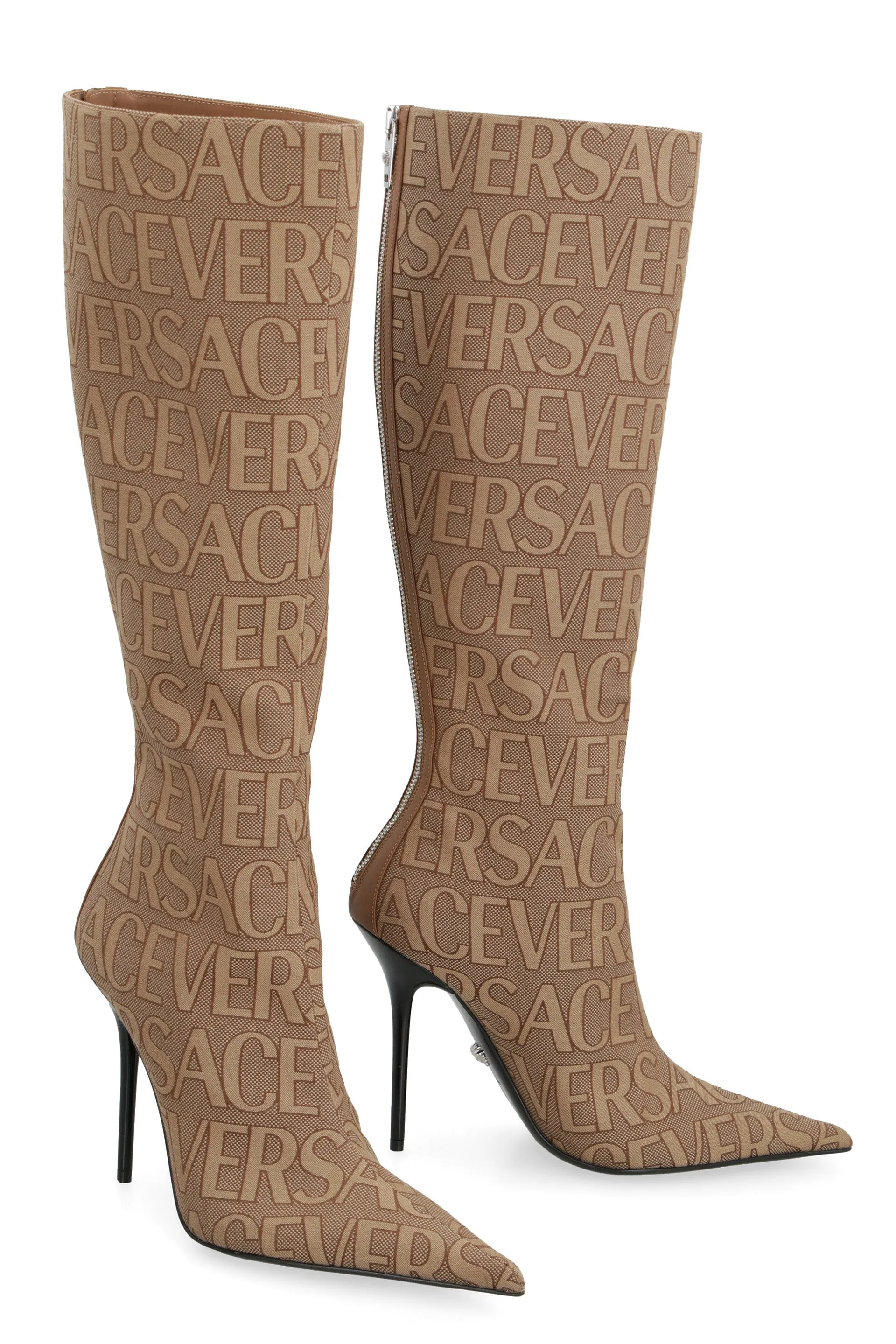 Versace Stivali al ginocchio in tessuto