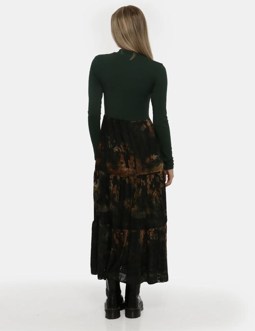 Vestito Desigual lungo verde