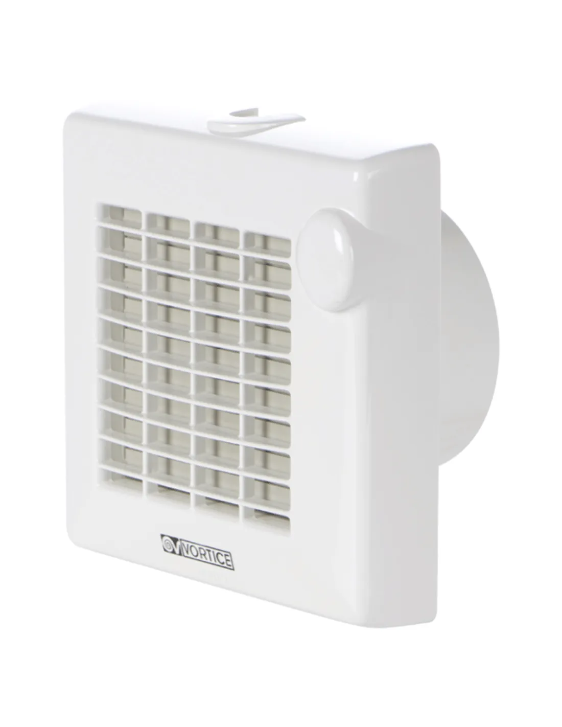 Vortice 11421 Aspiratore Elicoidale 150 mm da muro, 335 m3/h, Bianco, Apertura e chiusura alette automatica, MADE IN ITALY
