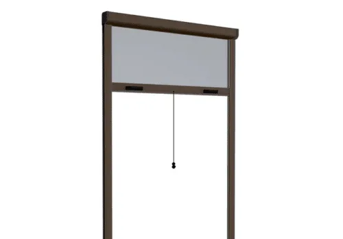 ZANZARIERA RULLO AVVOLGIBILE MARRONE FINESTRA FRIZIONE 60X170 RIDUCIBILE 0933 